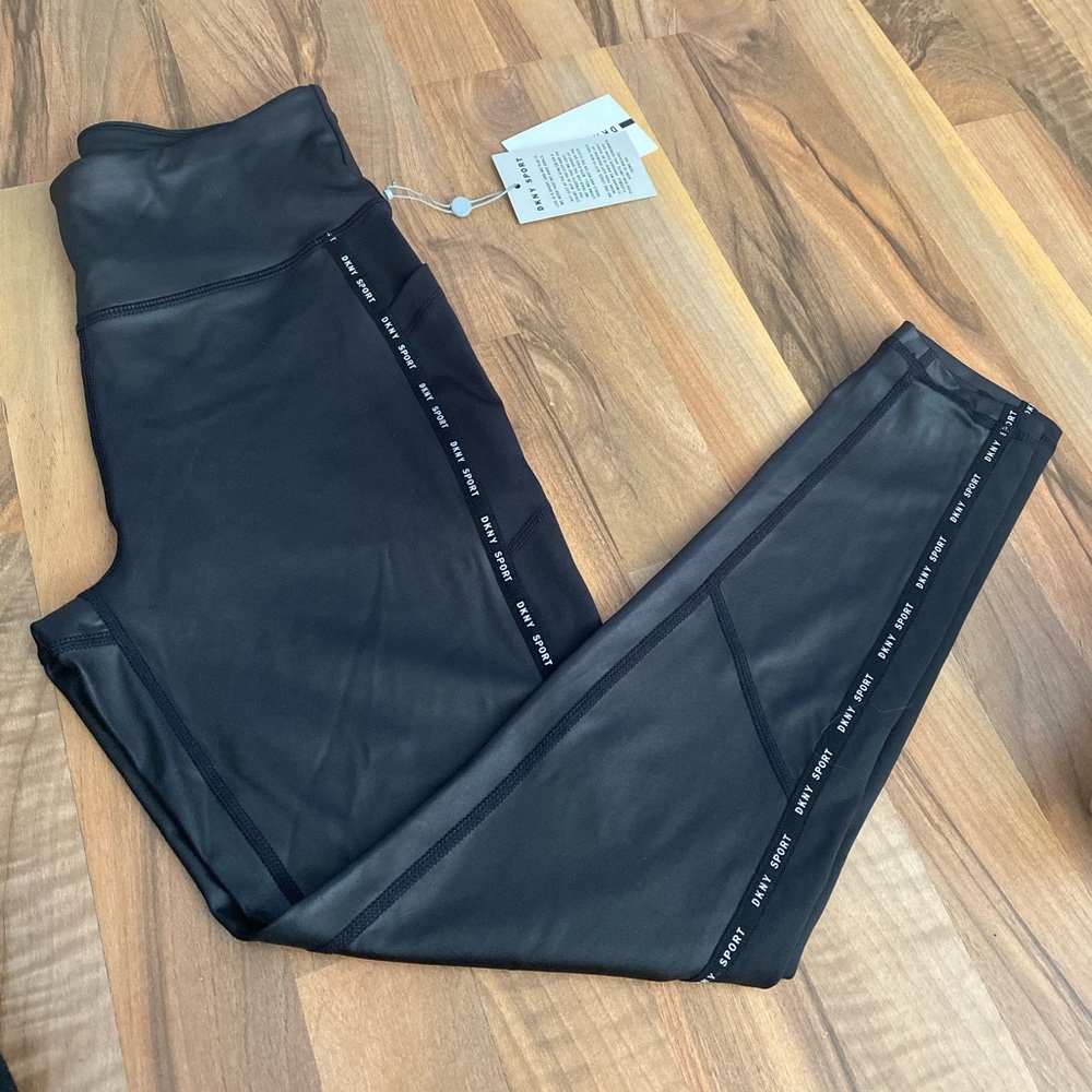 DKNY logo taping legging